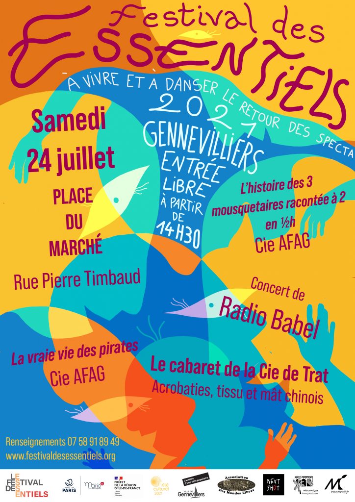 Affiche de Paris du Festival des Essentiels avec la programmation